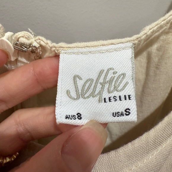 Cream Strap Dress - Picture 2 of 3